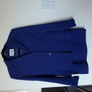Blue Le Suit 4 Petite Skirt Suit